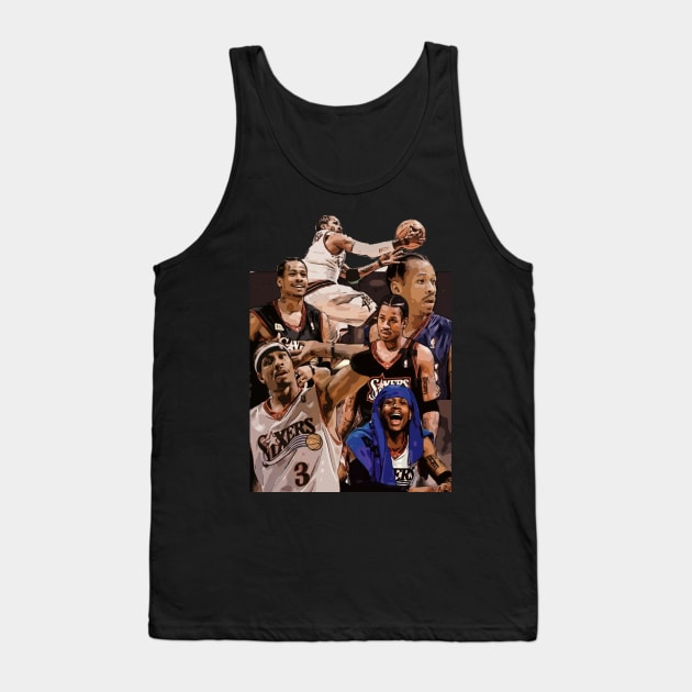 Allen Iverson Basketball Tank Top by Playful Creatives